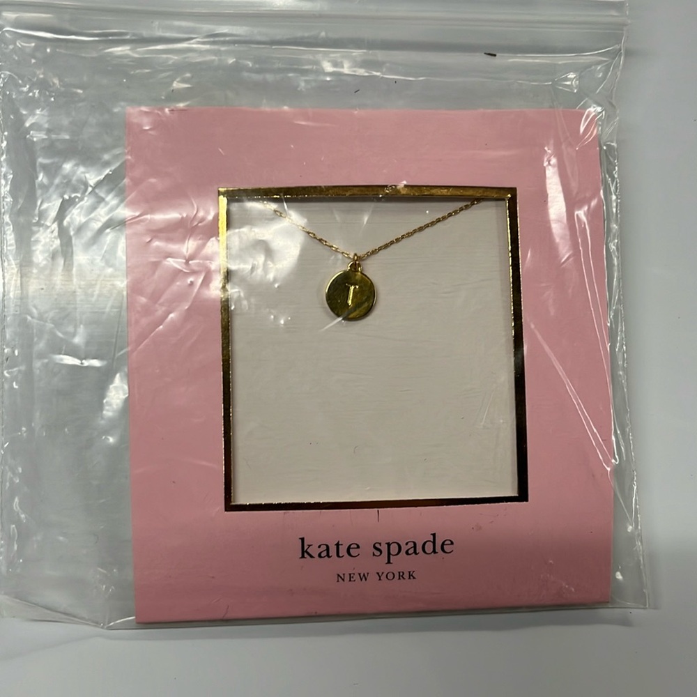 Kate spade gold T necklace